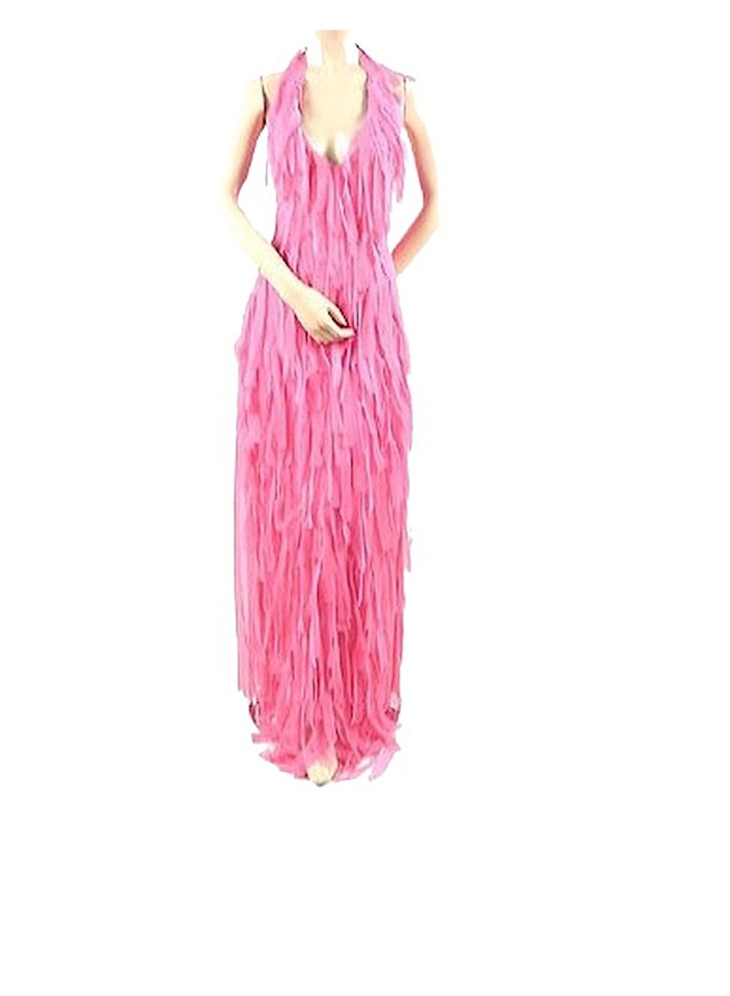 BCBG Max Azria Size 0 Silk Chiffon Mummy Wedding Prom Formal Dress