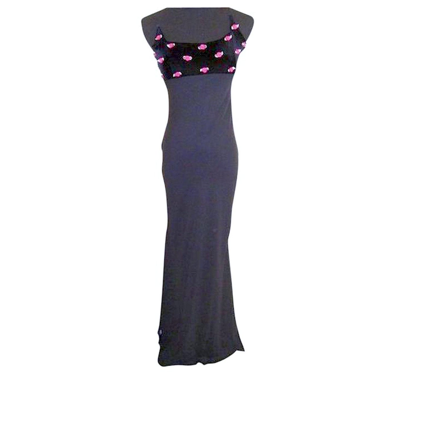 Velvet Rosette Empire Contrast Simple Sheath Formal Wedding Prom Dress