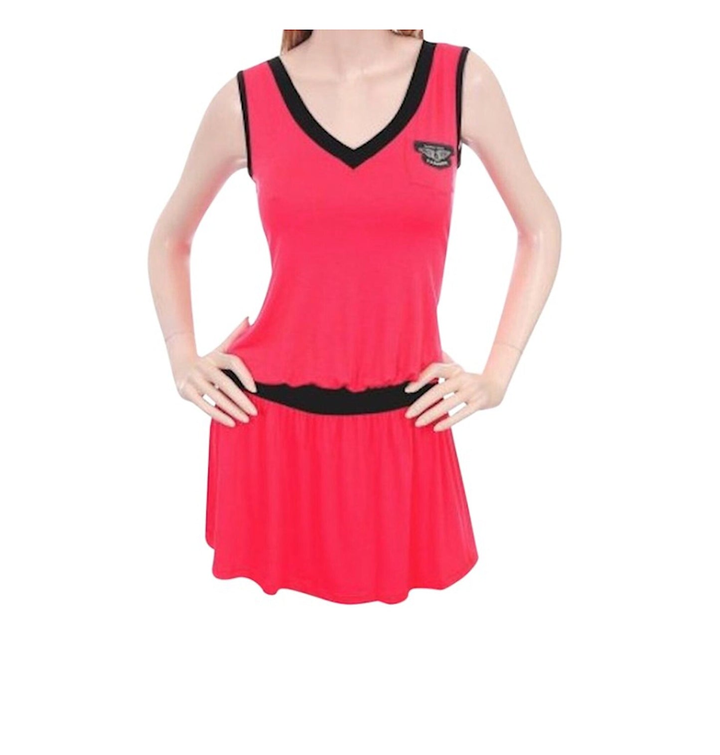 Tennis Style Sleeveless Mini Dress