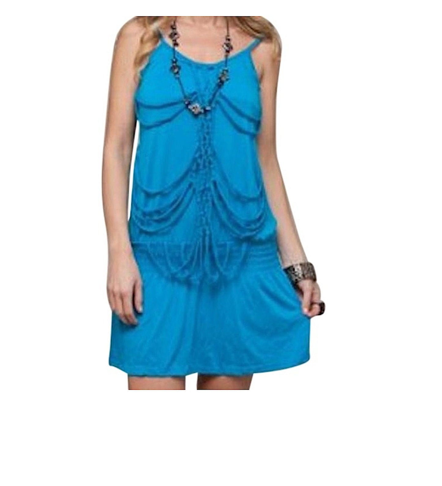 Flapper Drop Waist Drape Rope Fringe Dress