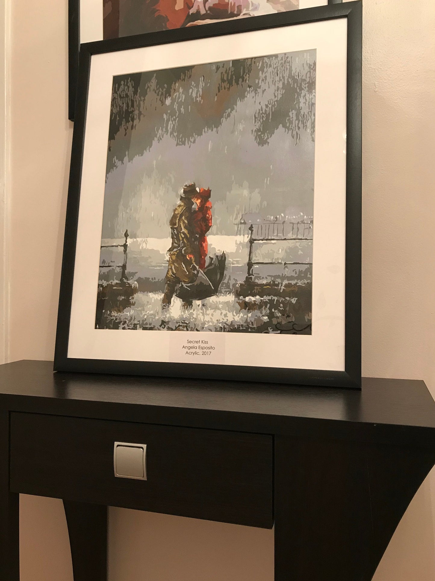 20x24 Secret Kiss Acrylic Painting 2017