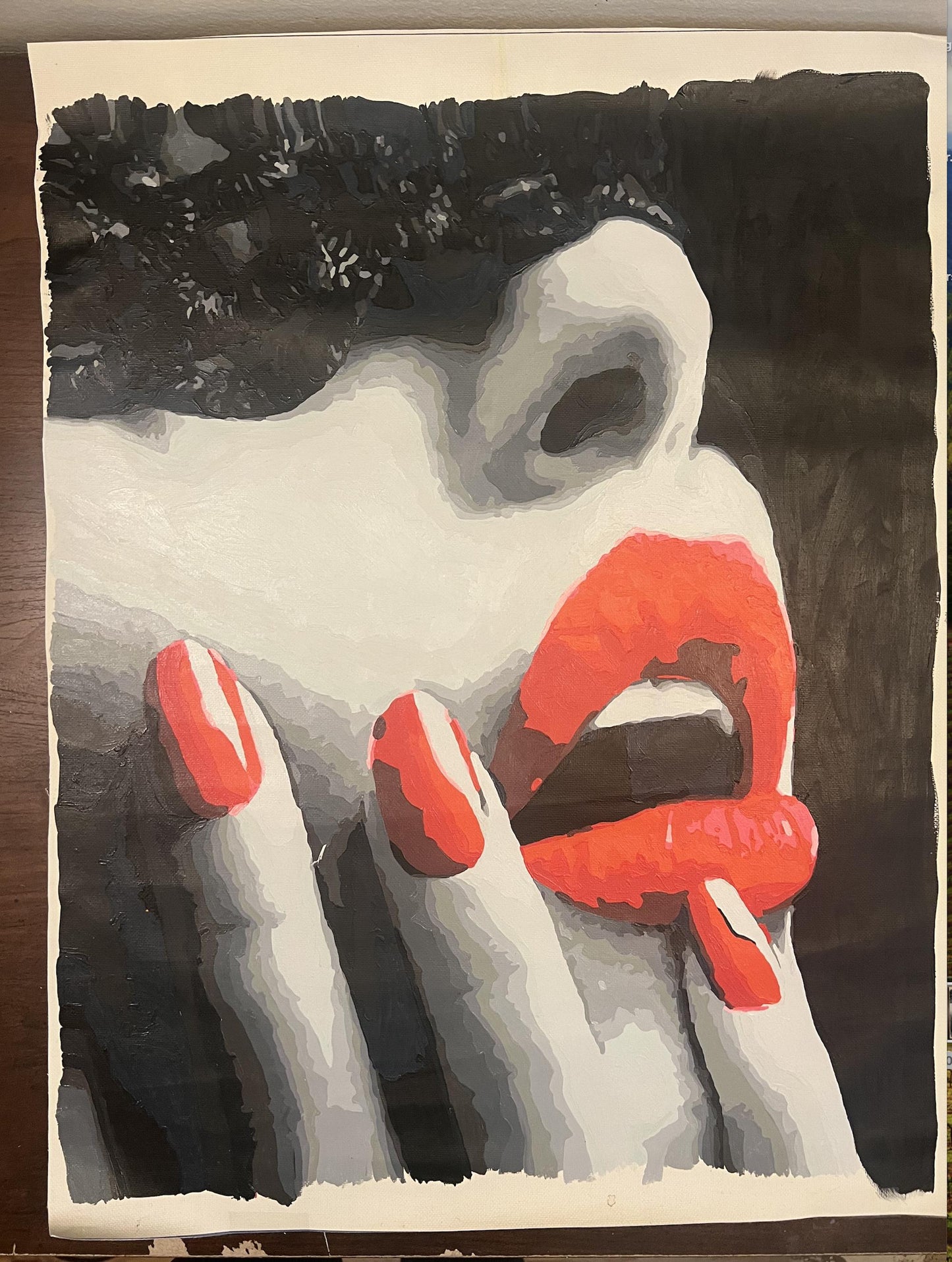 20x24 The Masquerade Acrylic Painting 2022