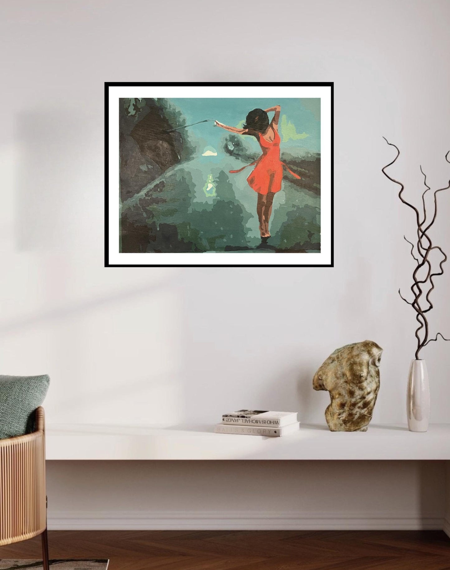 20x24 Dancing in the Rain Acrylic Painting 2023