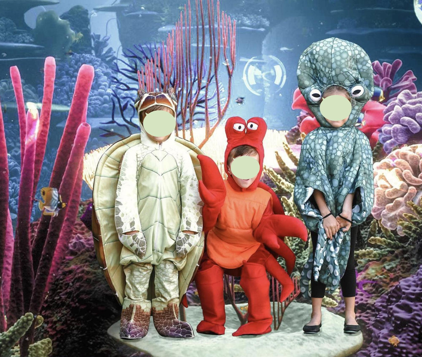 Kids Octopus Under the Sea Costume Halloween Size Medium