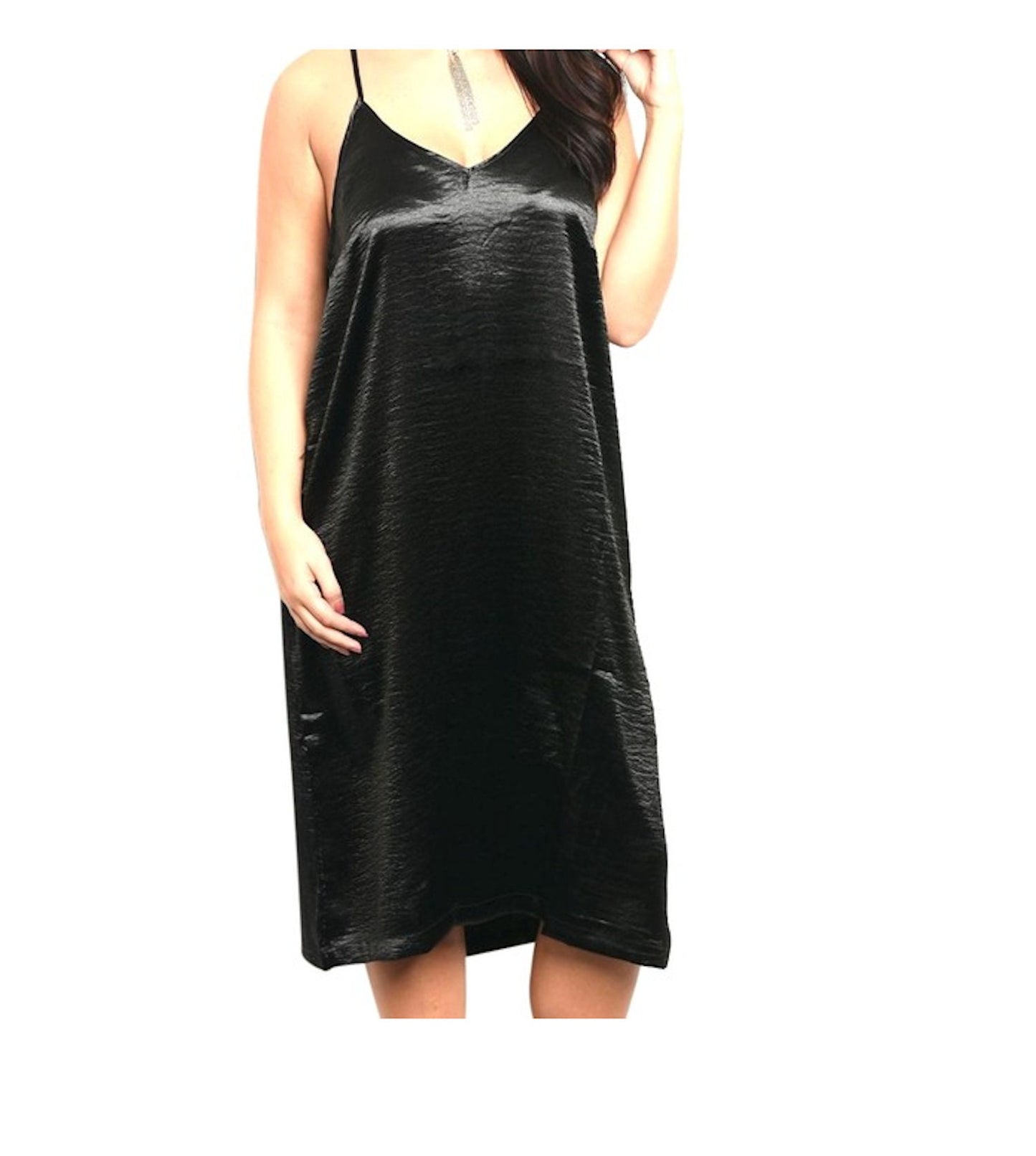 Women's Plus Size 1X Last One Satin Slip Chemise Lingerie Fashion