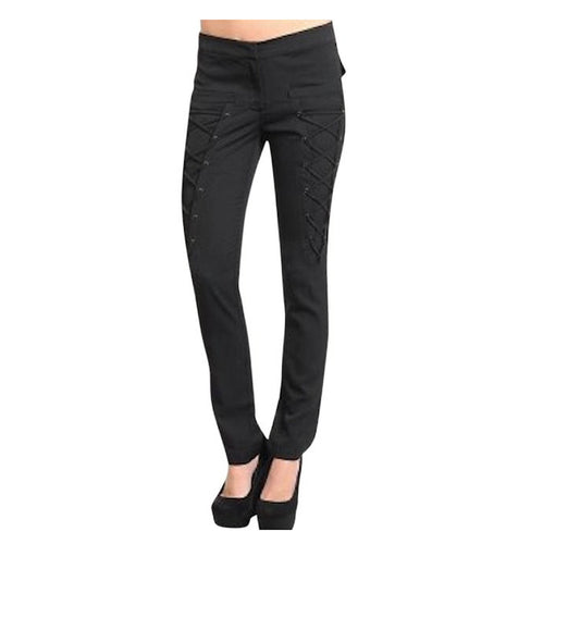 Lace Up Skinny Leg Pant