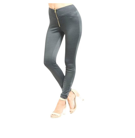Zip Up Spandex Skinny Leg Pant Legging