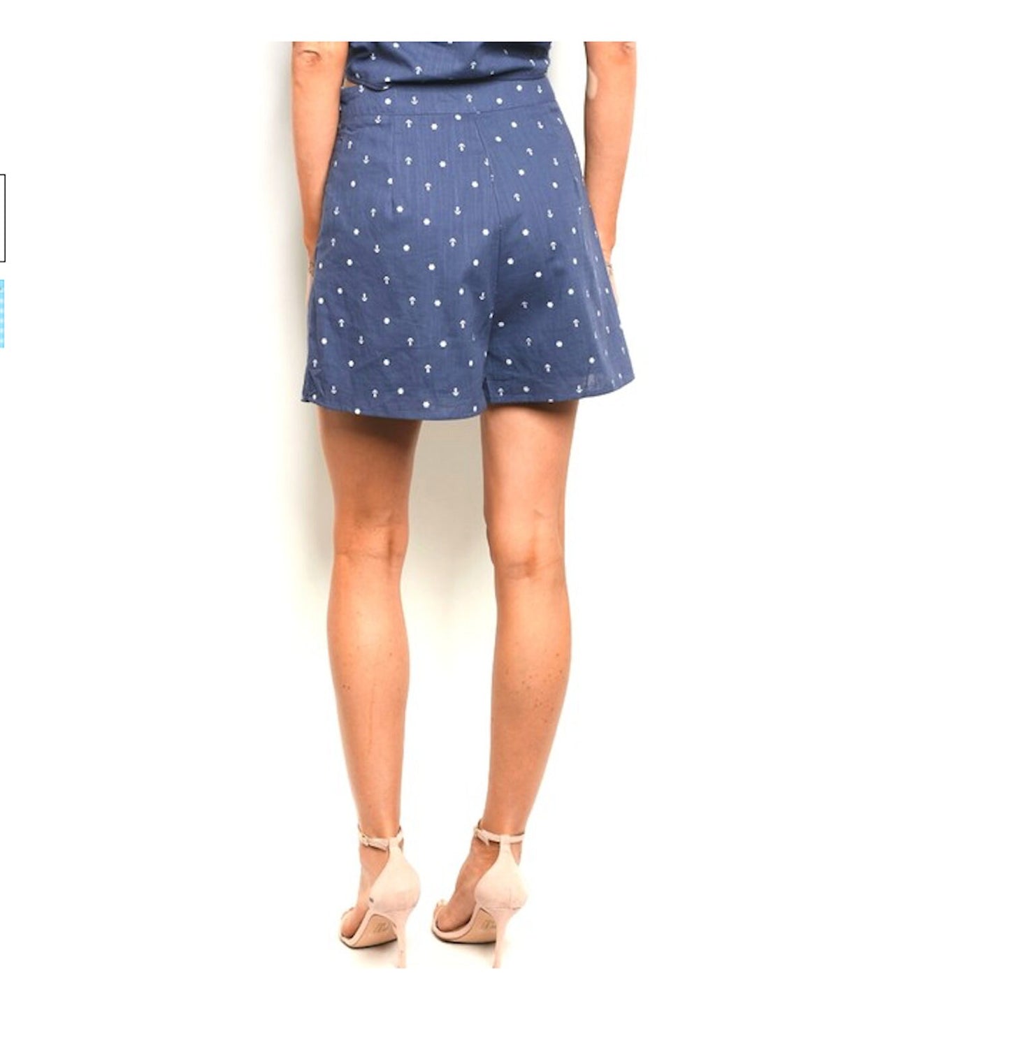 Sailor Anchor Lace Up Shorts