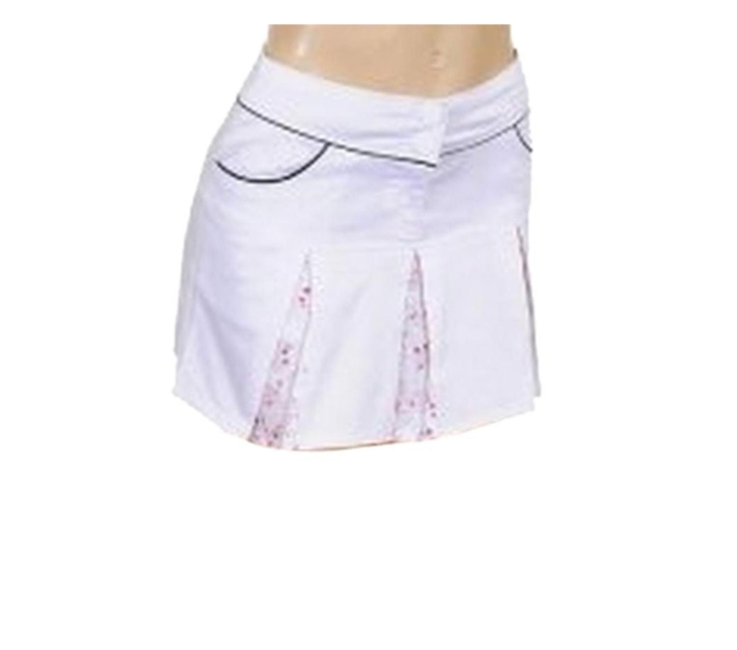 Sailor Embroidered Panel Pleated Skirt