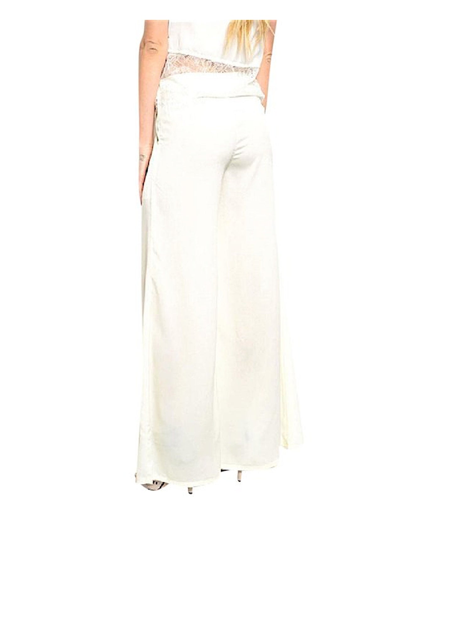 Women's Wide Loose Leg Chiffon Palazzo Pant Long Culottes Last One Size Small