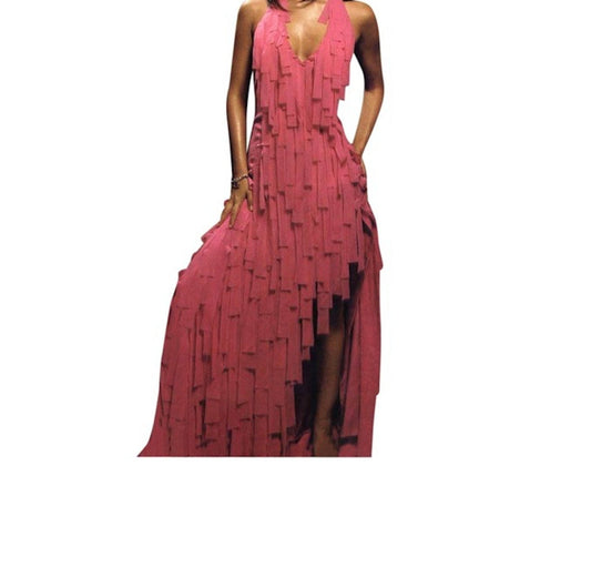 BCBG Max Azria Size 0 Silk Chiffon Mummy Wedding Prom Formal Dress