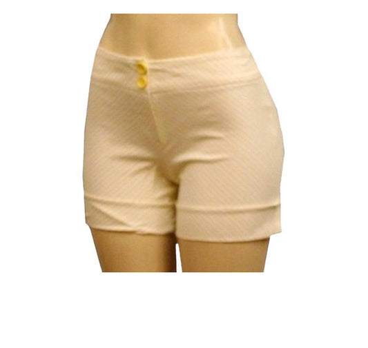 High Waisted Bias Striped Shorts