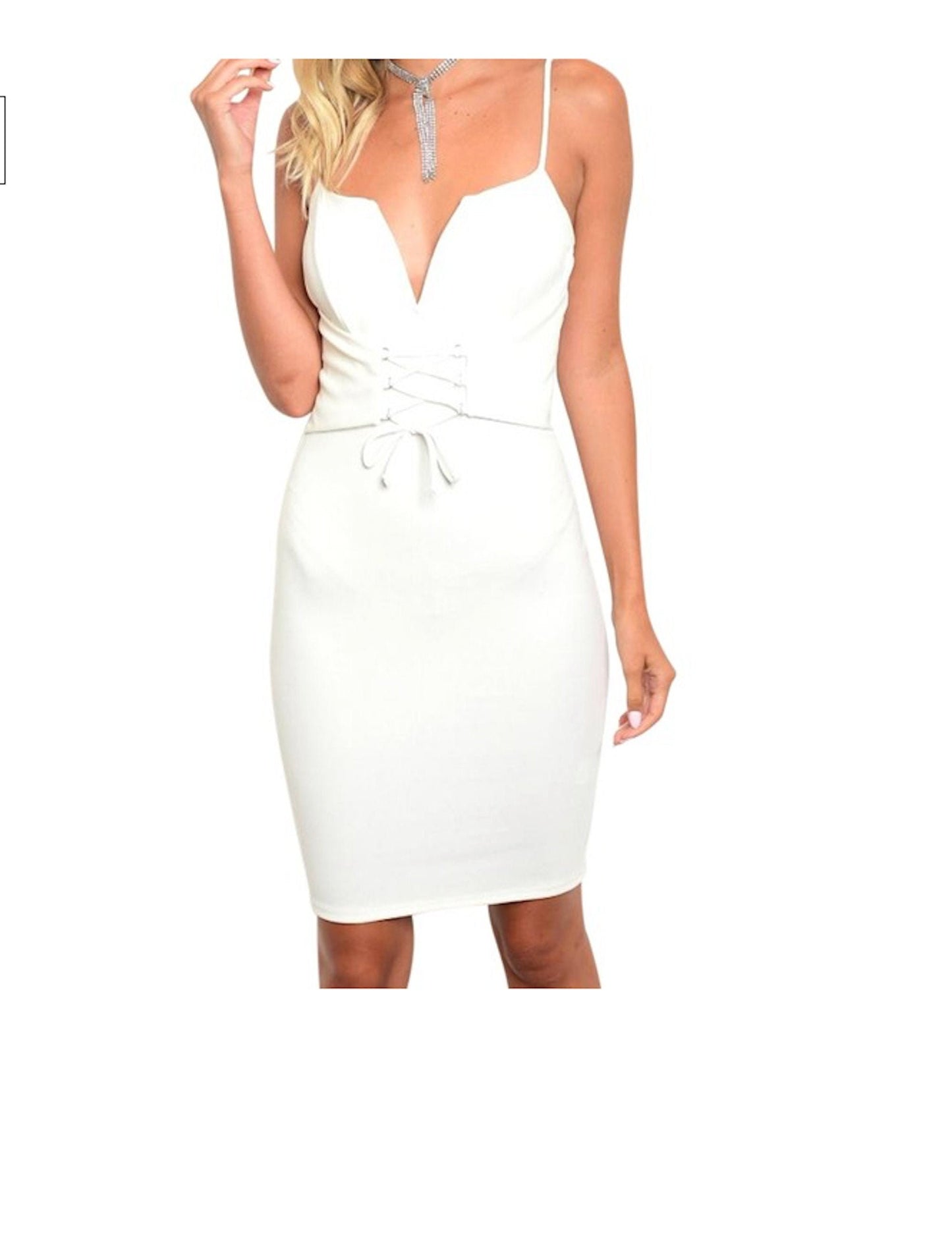 Corset Plunge Sheath Cocktail Dress Wedding