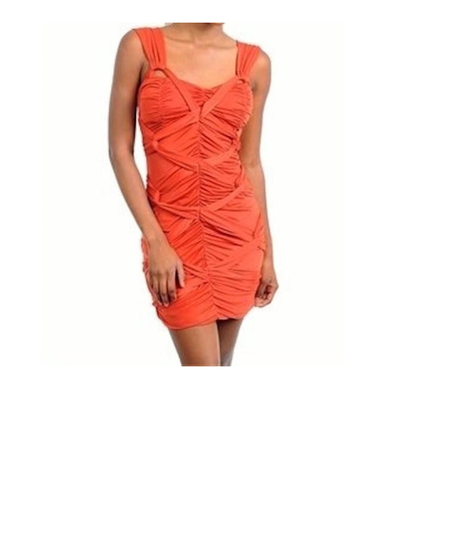 Twist Knot Ruched Jersey Cocktail Wedding Fashion Dress