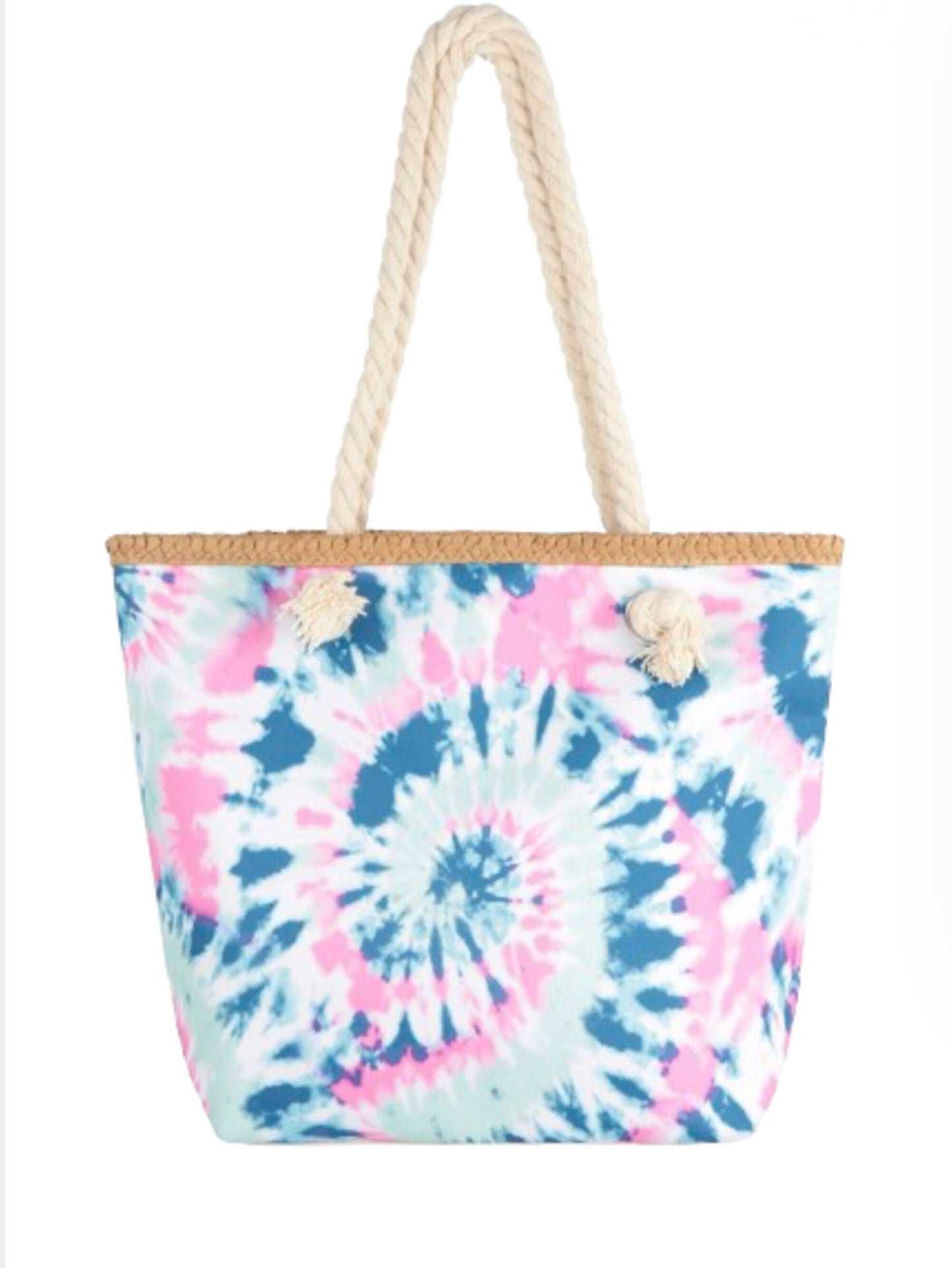 Kids Tie Dye Canvas Tote - Beach Sports Overnight Bag Boho Theme