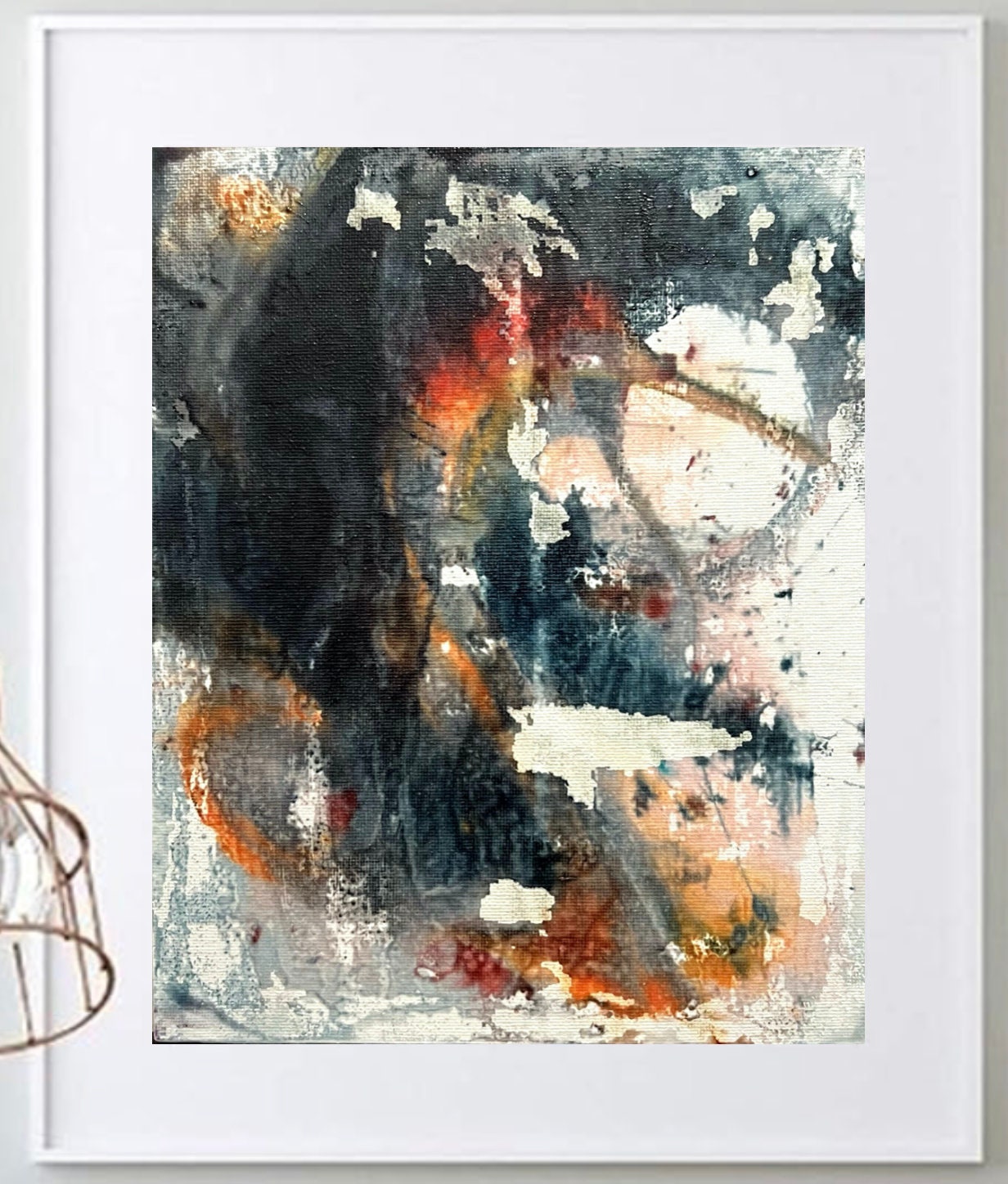 The Flow Of Life 8x10 Screen Print Bold Modern Abstract Theme Canvas Wall Art (Framing Optional)