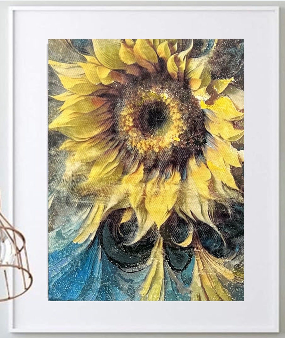 In Full Bloom 8x10 Canvas Screen Print Bold Floral Impressionism Theme Canvas Wall Art (Framing Optional)