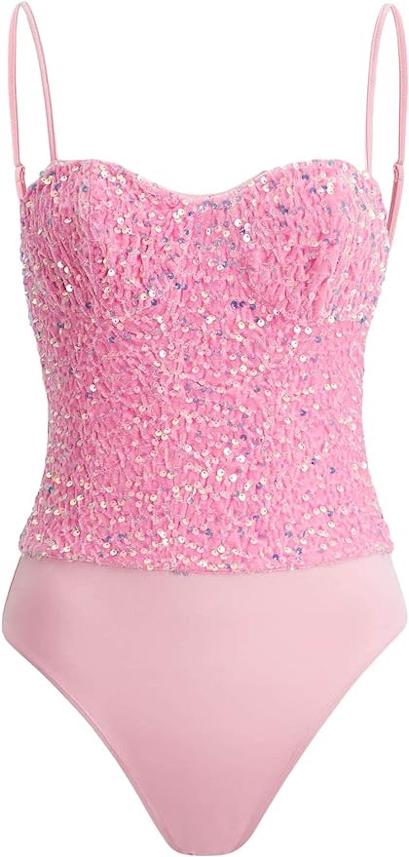 Gorgeous 4pc Size Large Pink Sequin Doll Figure Toy Costume Halloween