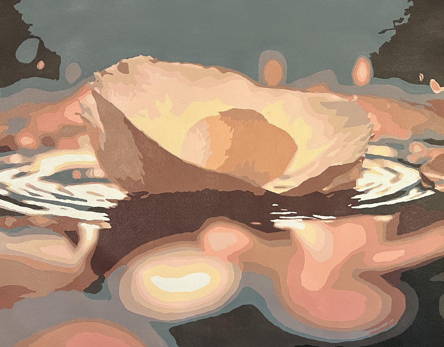 20x24 The Ripple Effect Acrylic Painting 2024