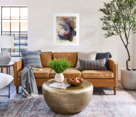 The Flow Of Life 8x10 Screen Print Bold Modern Abstract Theme Canvas Wall Art (Framing Optional)