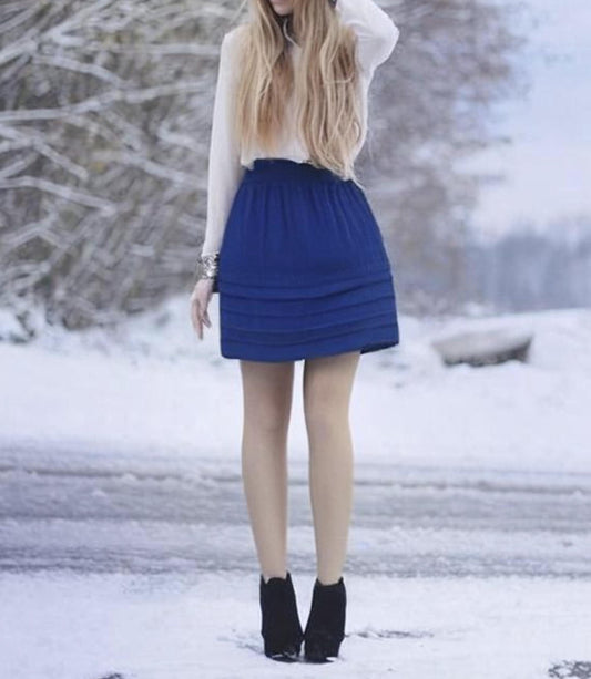 Pintuck Tier Skirt