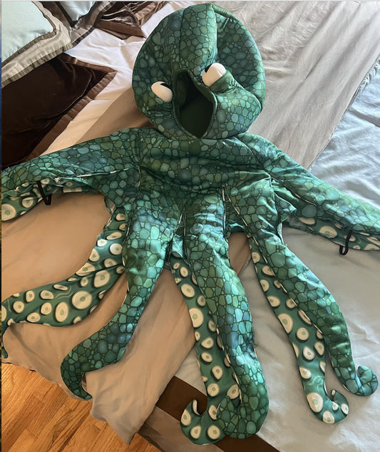 Kids Octopus Under the Sea Costume Halloween Size Medium