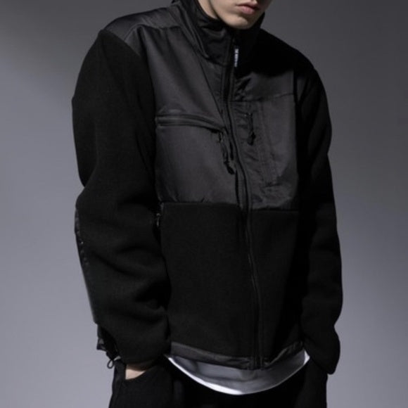 Men's Size Large Contrast Zip Up Jacket