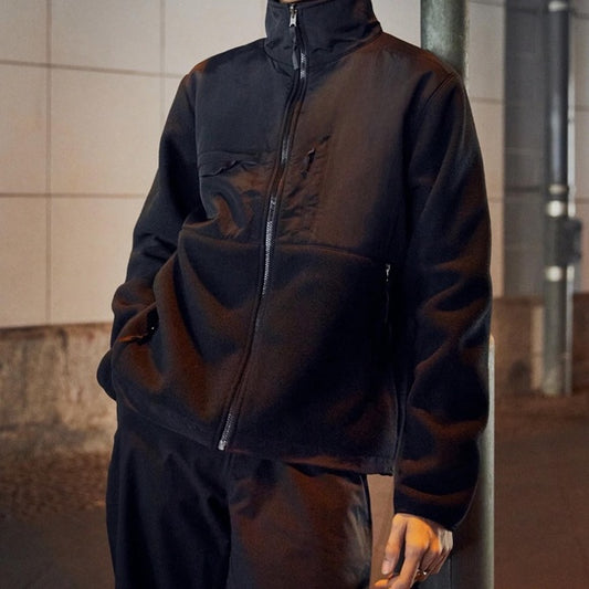 Men's Size Large Contrast Zip Up Jacket